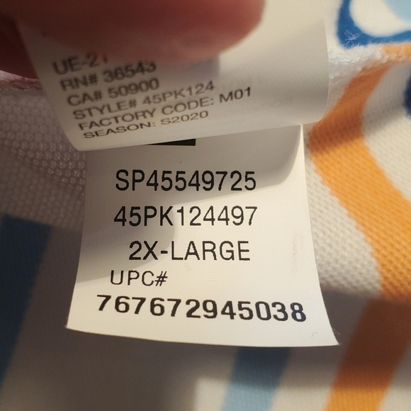 IZOD Advantage Performance Natural Stretch Polo Collared Shirt XXL - Picture 12 of 12